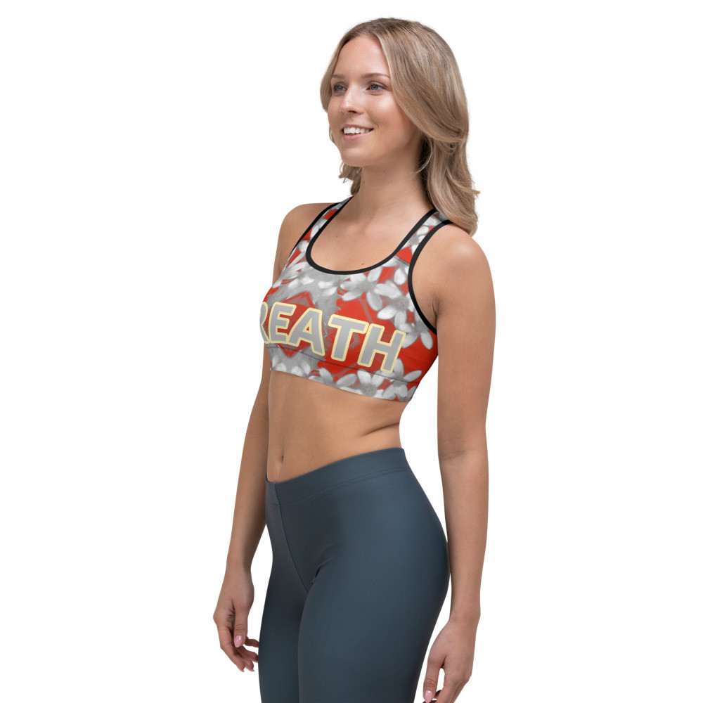 Sports bra FLOWER AND BREATH PRINT