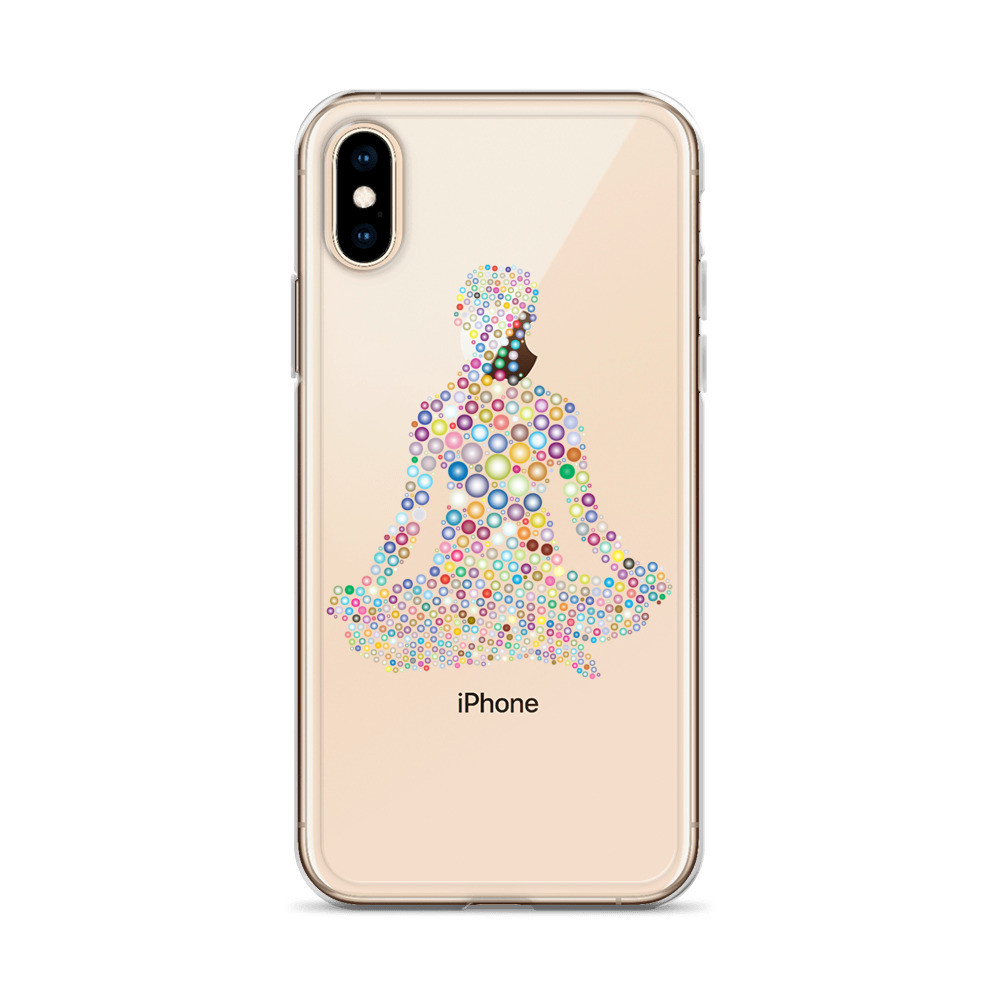 iPhone Case yoga position dots print