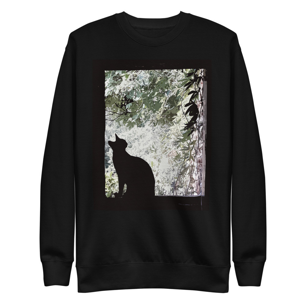 Unisex Fleece Pullover Cat print