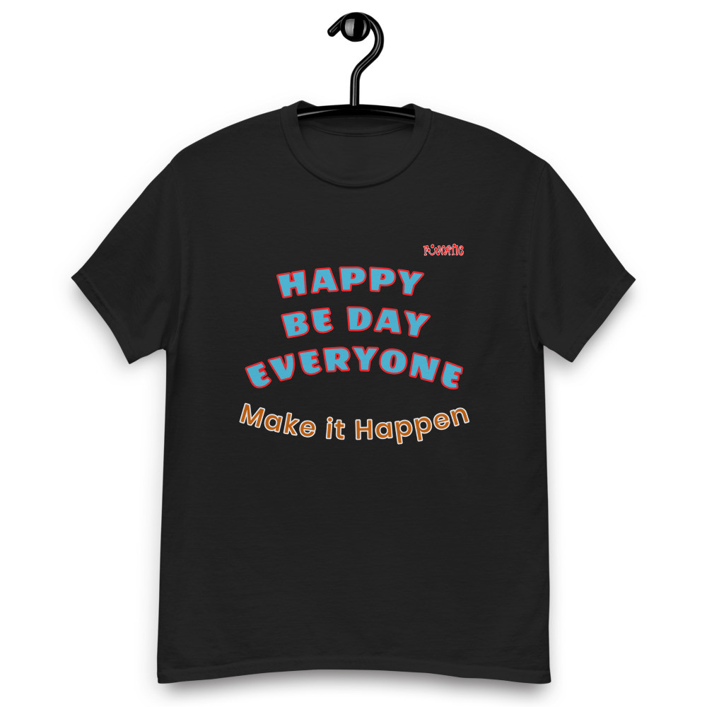 Men's heavyweight tee HAPPY BE DAY