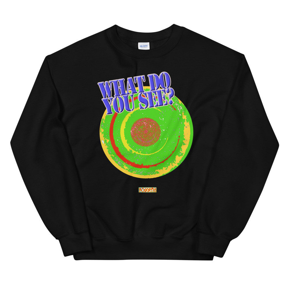 Unisex Sweatshirt What do U see - green bal print