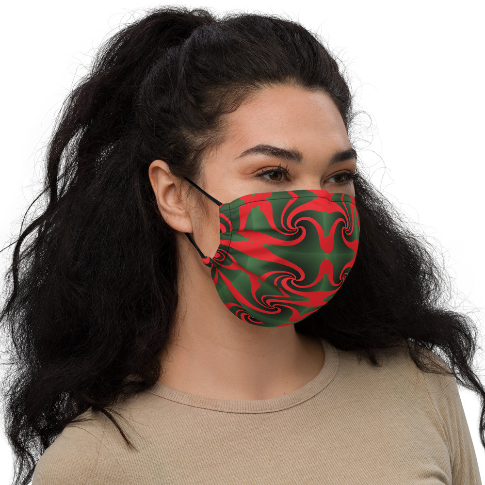 Premium face mask WAVE PATTERNS