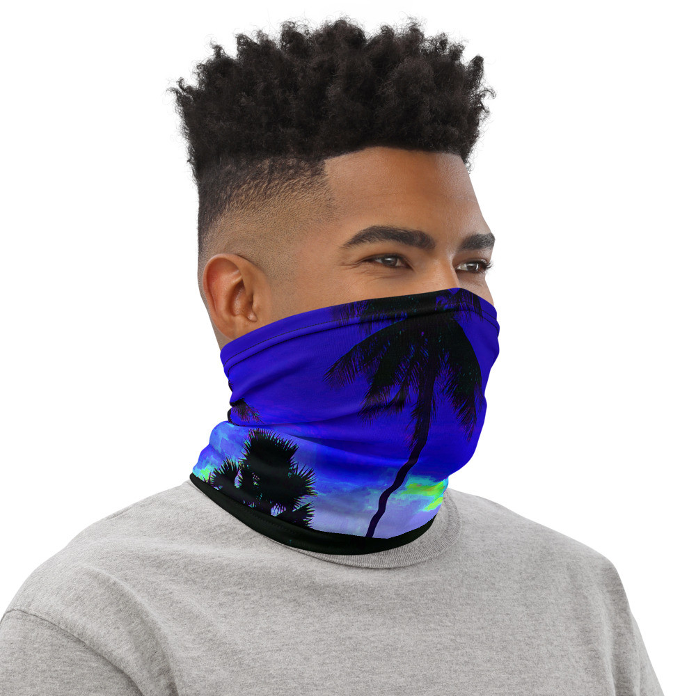 Neck Gaiter PALM TREES IN BLUE SKY