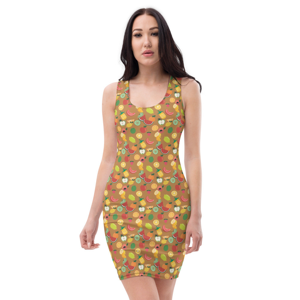 Sublimation Cut & Sew Dress fruit print