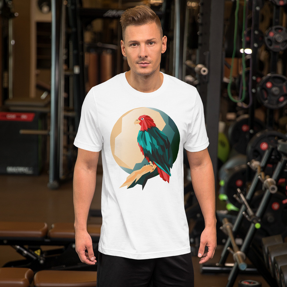 T shirt parrot print