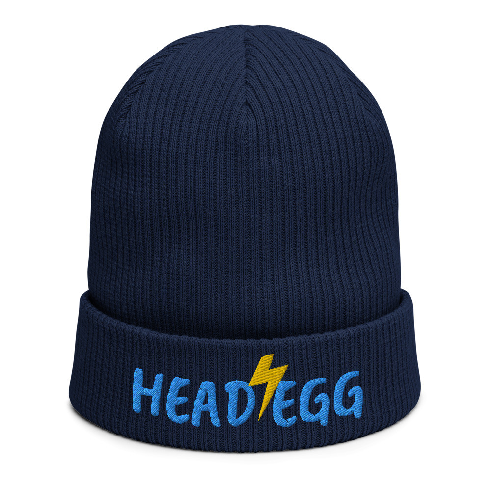Organic ribbed beanie HEAD EGG FLASH
