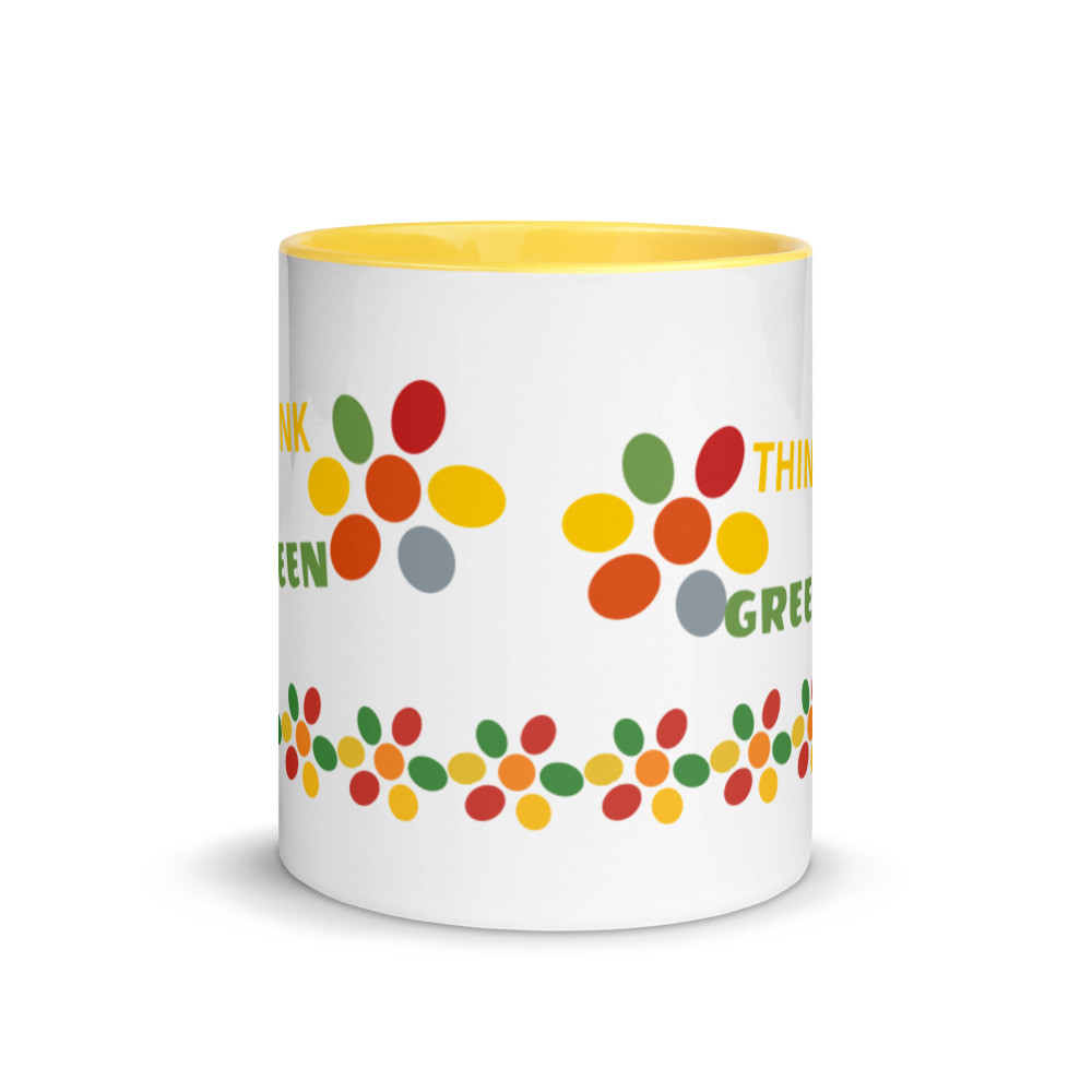 Mug tHINK GREEN with Color Inside