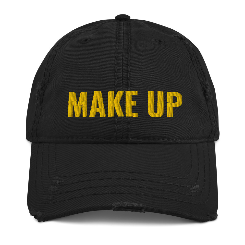 Distressed Dad Hat MAKE UP