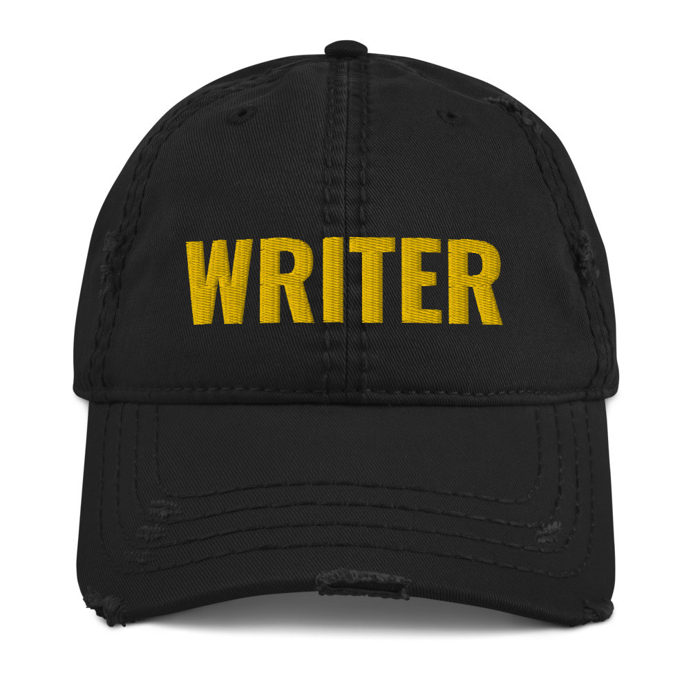 Distressed Dad Hat WRITER