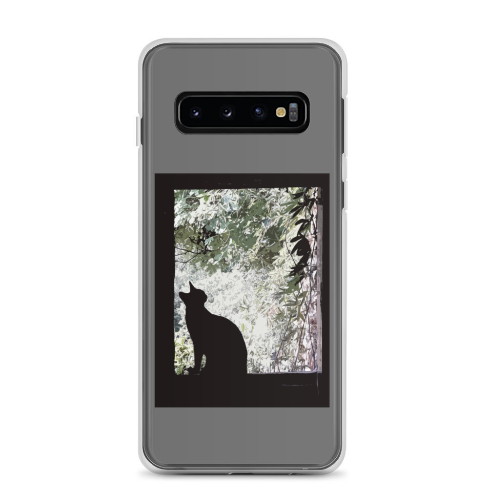 Samsung Case Cat looking outside