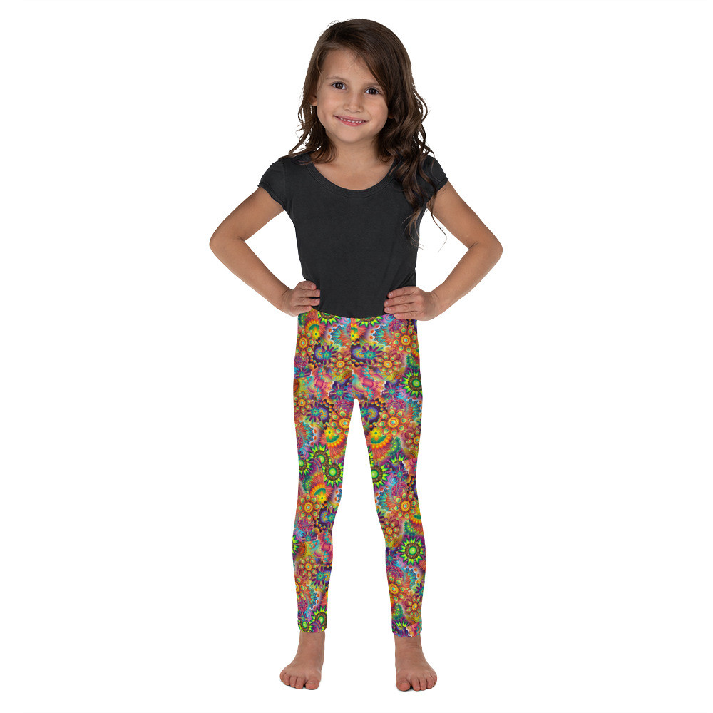 Kid's Leggings Colorfull flower