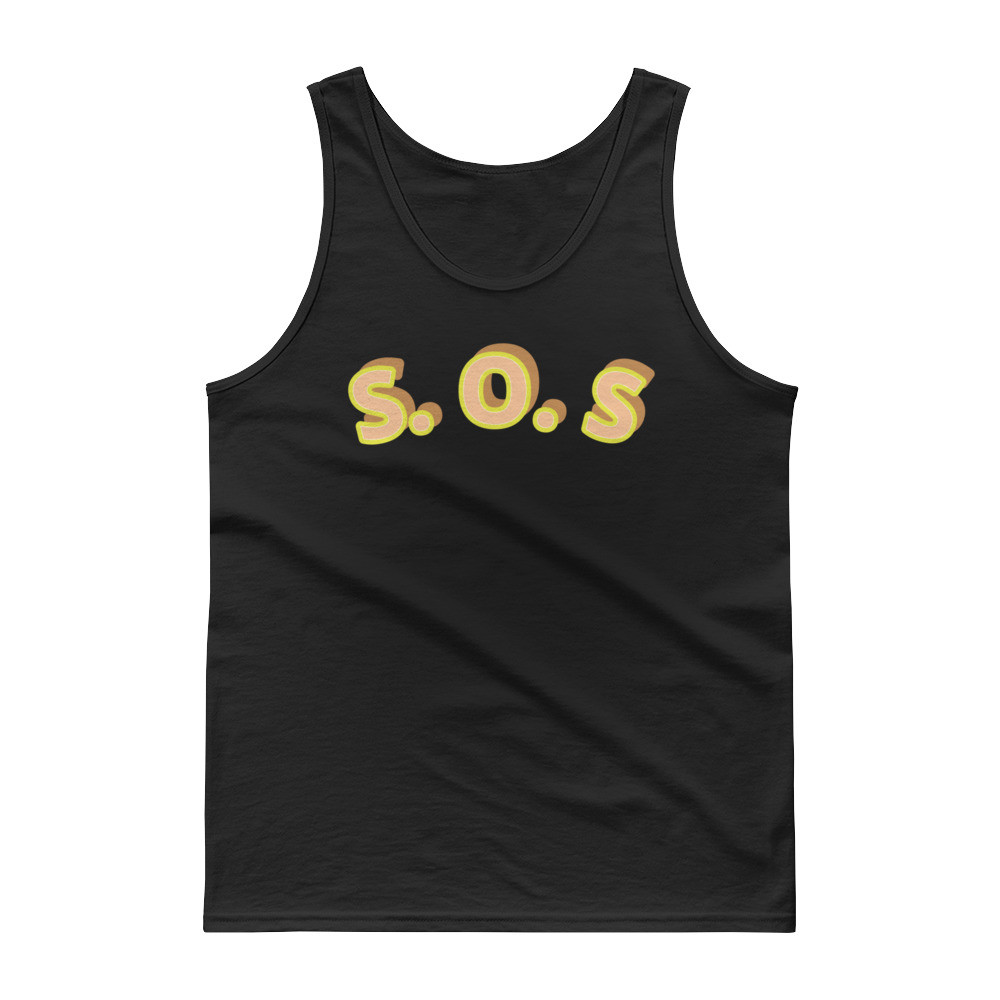 Tank top S. O. S print