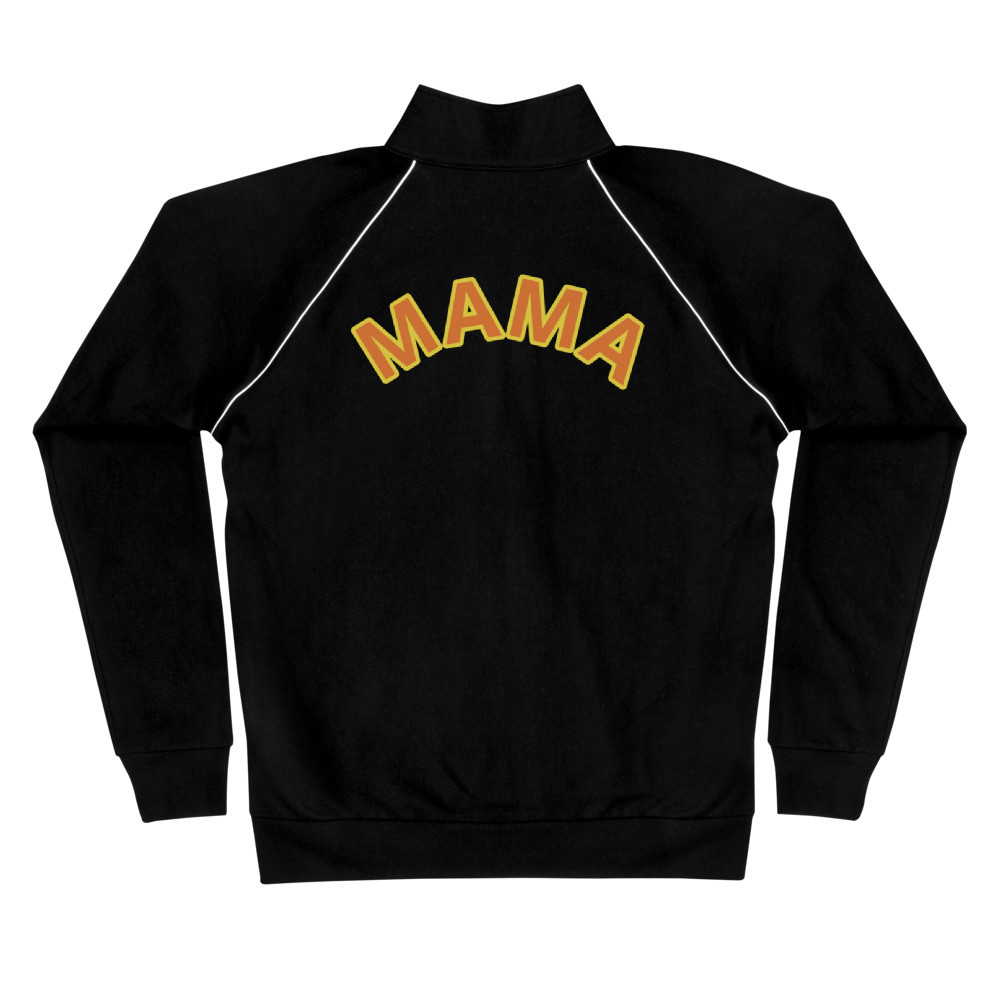 Piped Fleece Jacket MAMA PRINT