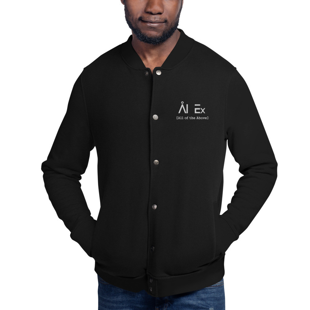 Al Ex All of the Above Embroidered Champion Bomber Jacket