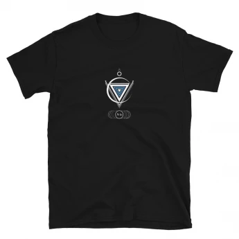 AOTA LOGO ALL WHITE BLCK&BL Short-Sleeve Unisex T-Shirt