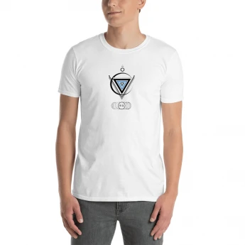 AOTA BLCK LOGO on White Short-Sleeve Unisex T-Shirt