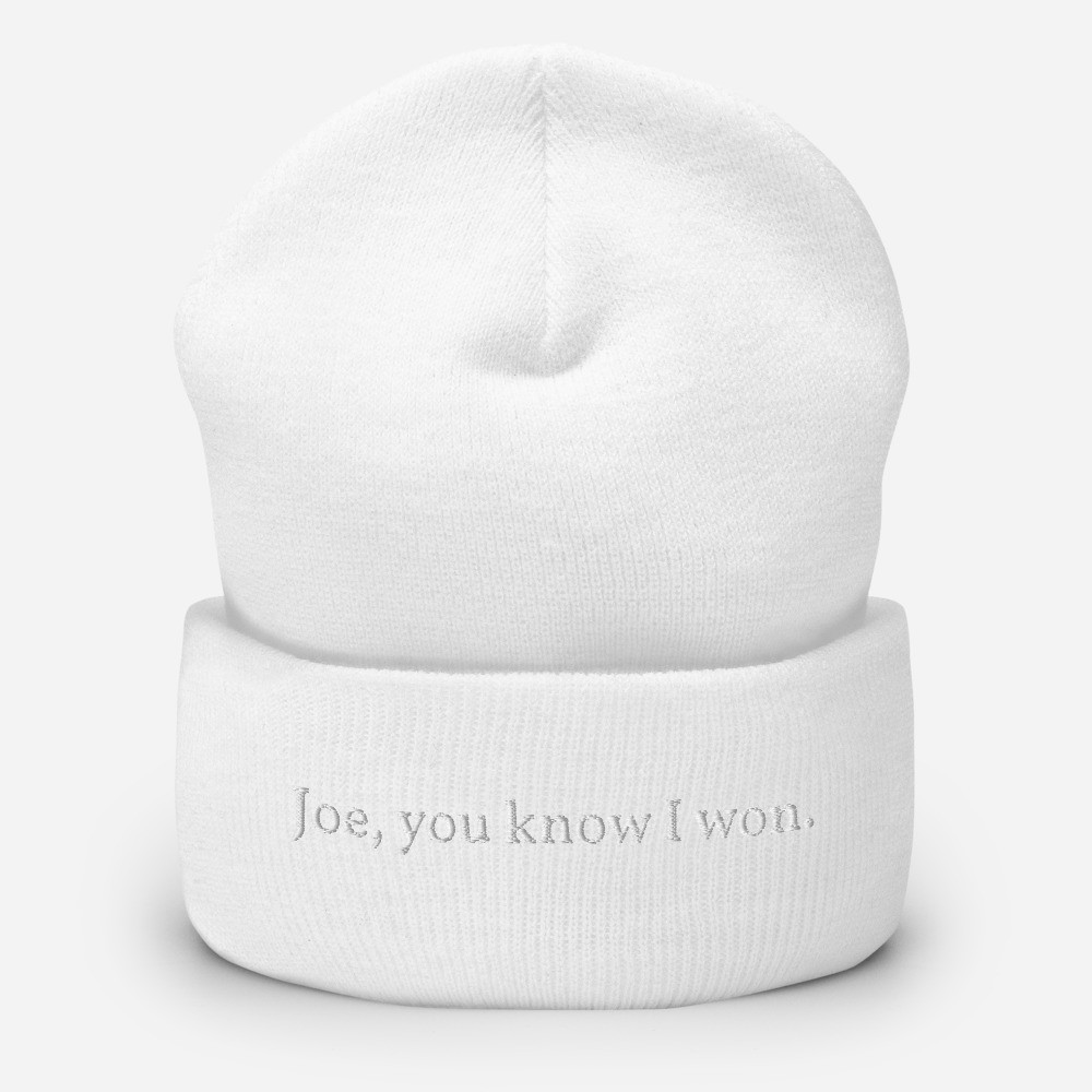 Joe, You know I won: Trump Cuffed Beanie