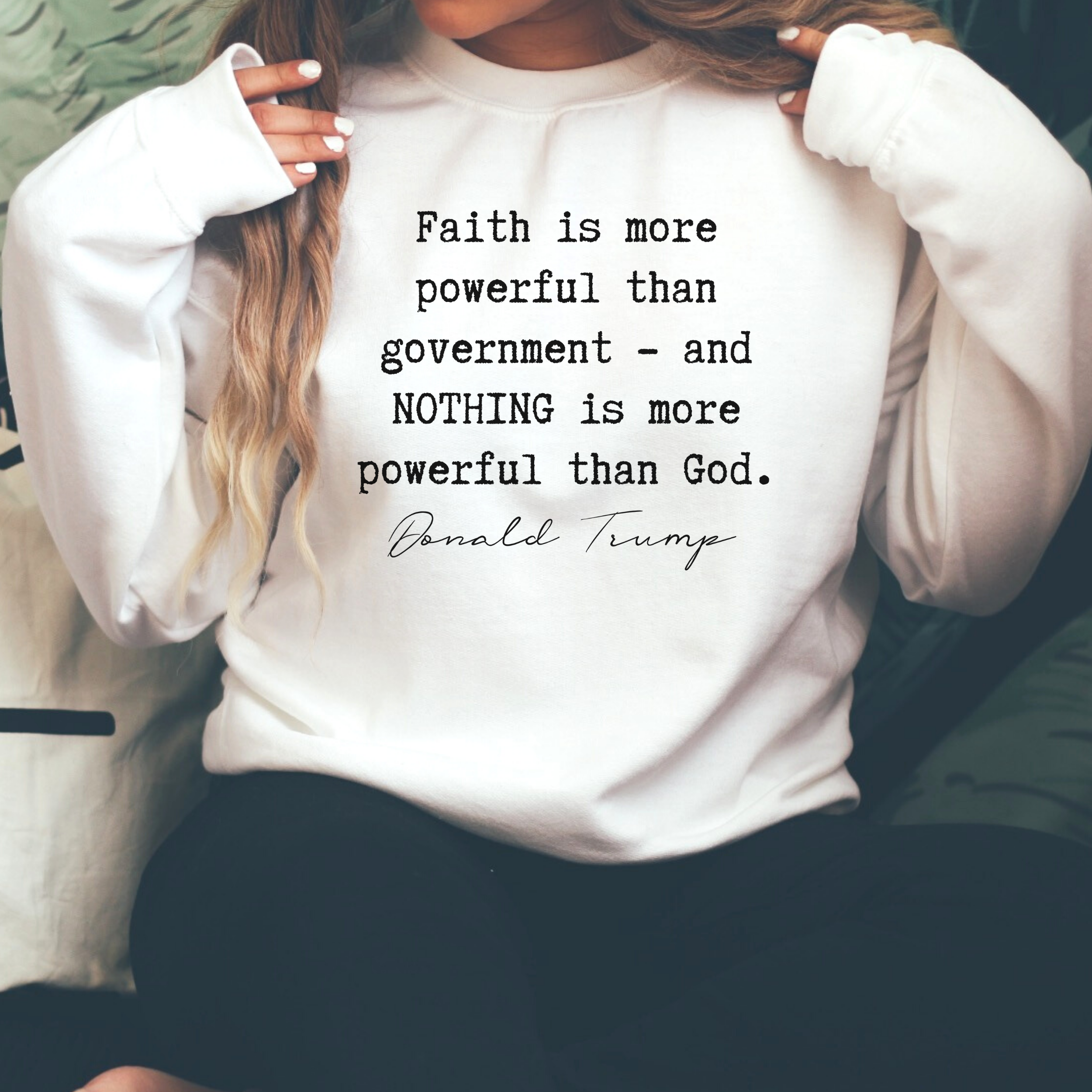 Faith Quote by DJT Unisex Sweatshirt