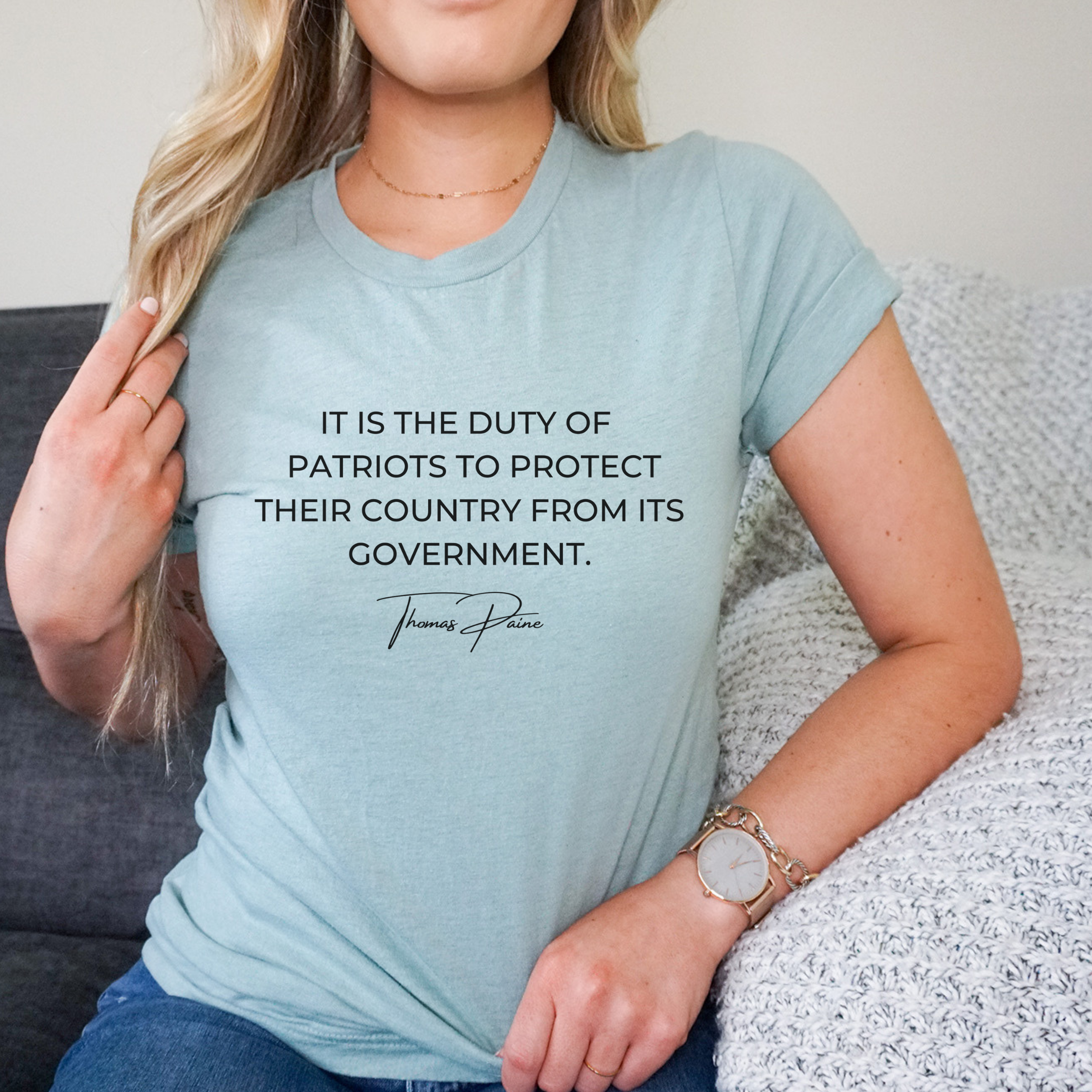 Thomas Paine Quote Short-Sleeve Unisex T-Shirt