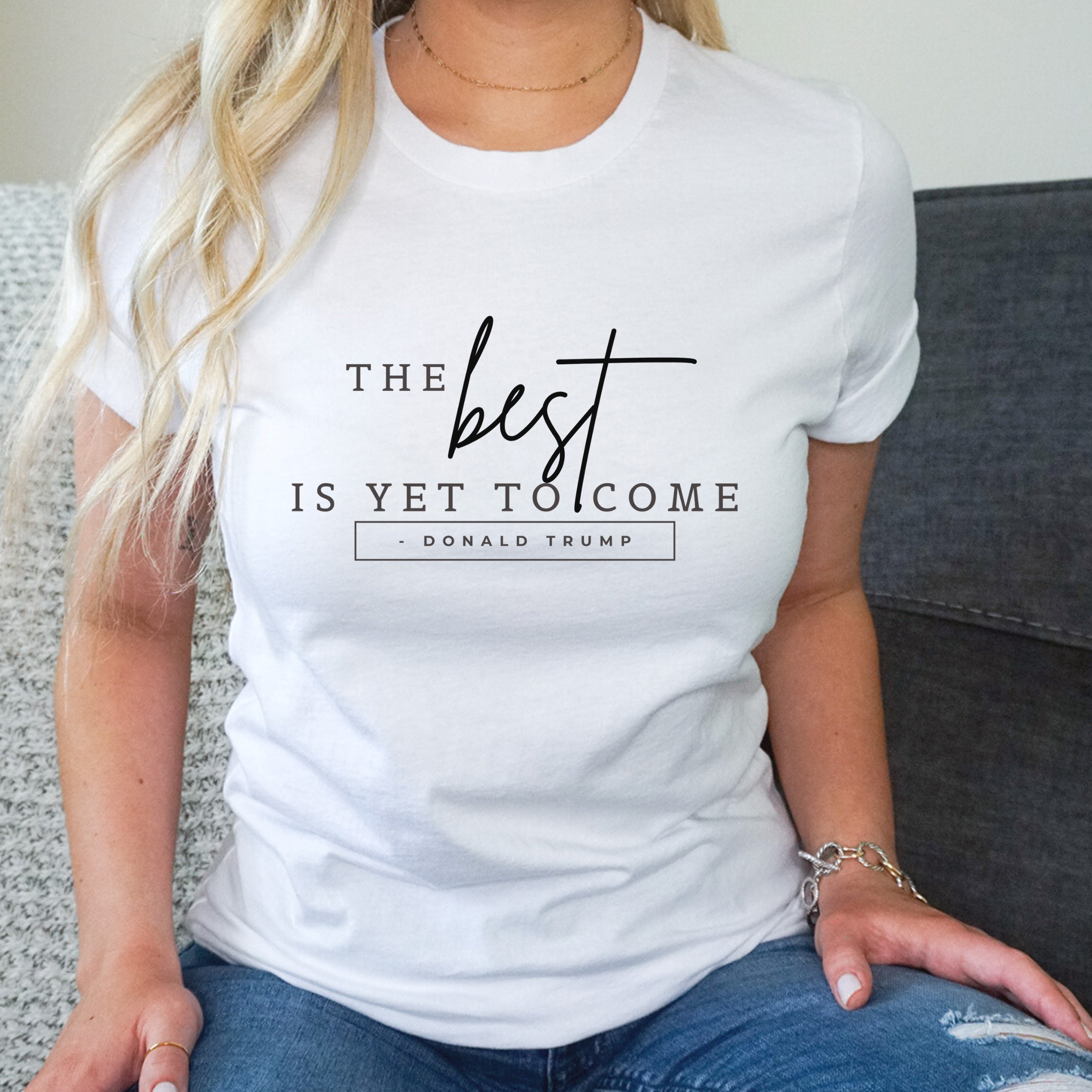 The Best is yet to come DJT Quote Short-Sleeve Unisex T-Shirt