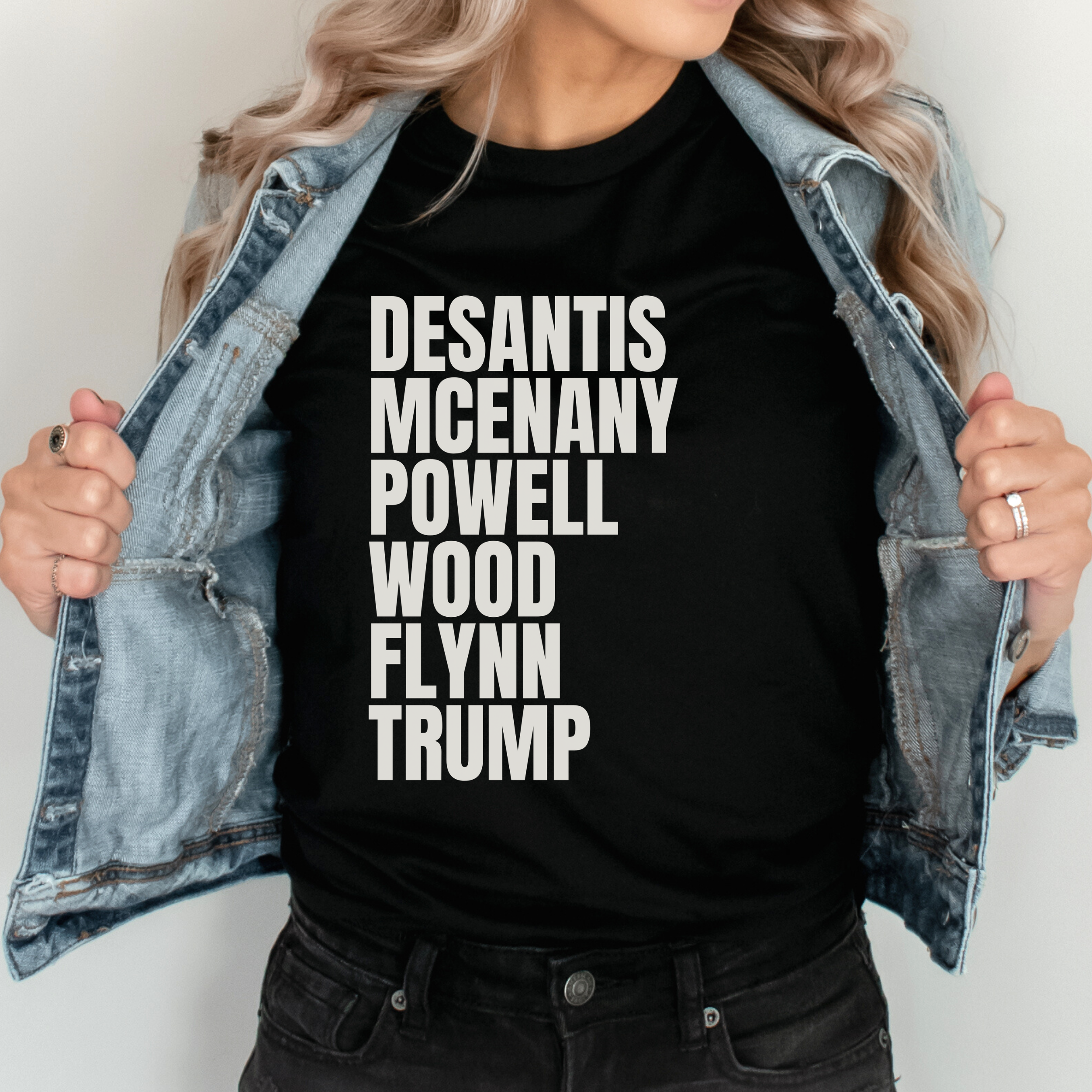 Desantis McEnany Powell Wood Flynn Trump Short-Sleeve Unisex T-Shirt