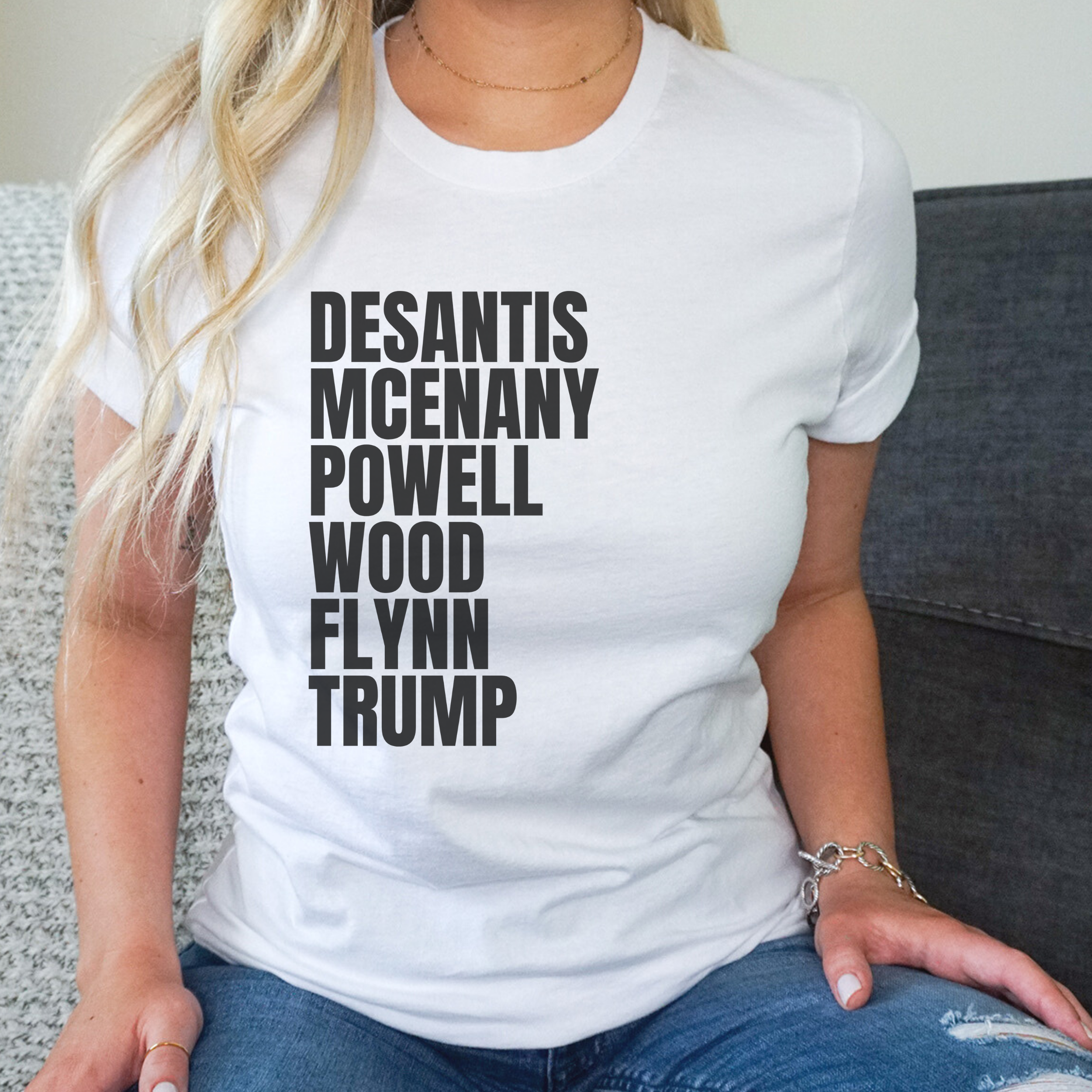 Desantis McEnany Powell Wood Flynn Trump short-Sleeve Unisex T-Shirt