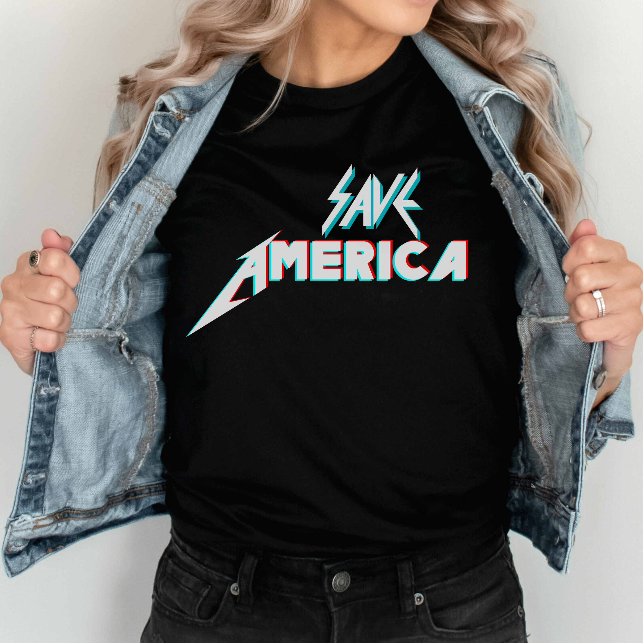 Save America band tee [dark colors]