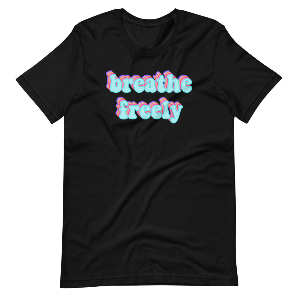 Breathe Freely Retro Short-Sleeve Unisex T-Shirt