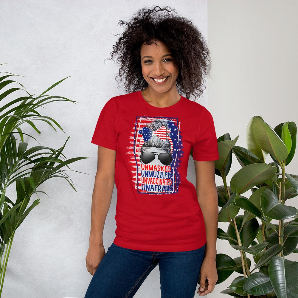 Unmasked Unafraid Short-Sleeve Unisex T-Shirt