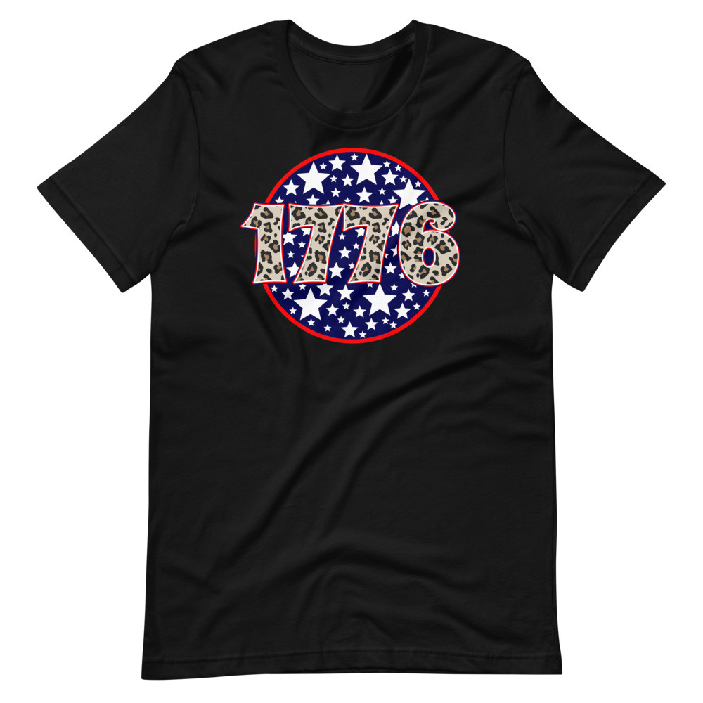 1776 Leopard Print Short-Sleeve Unisex T-Shirt