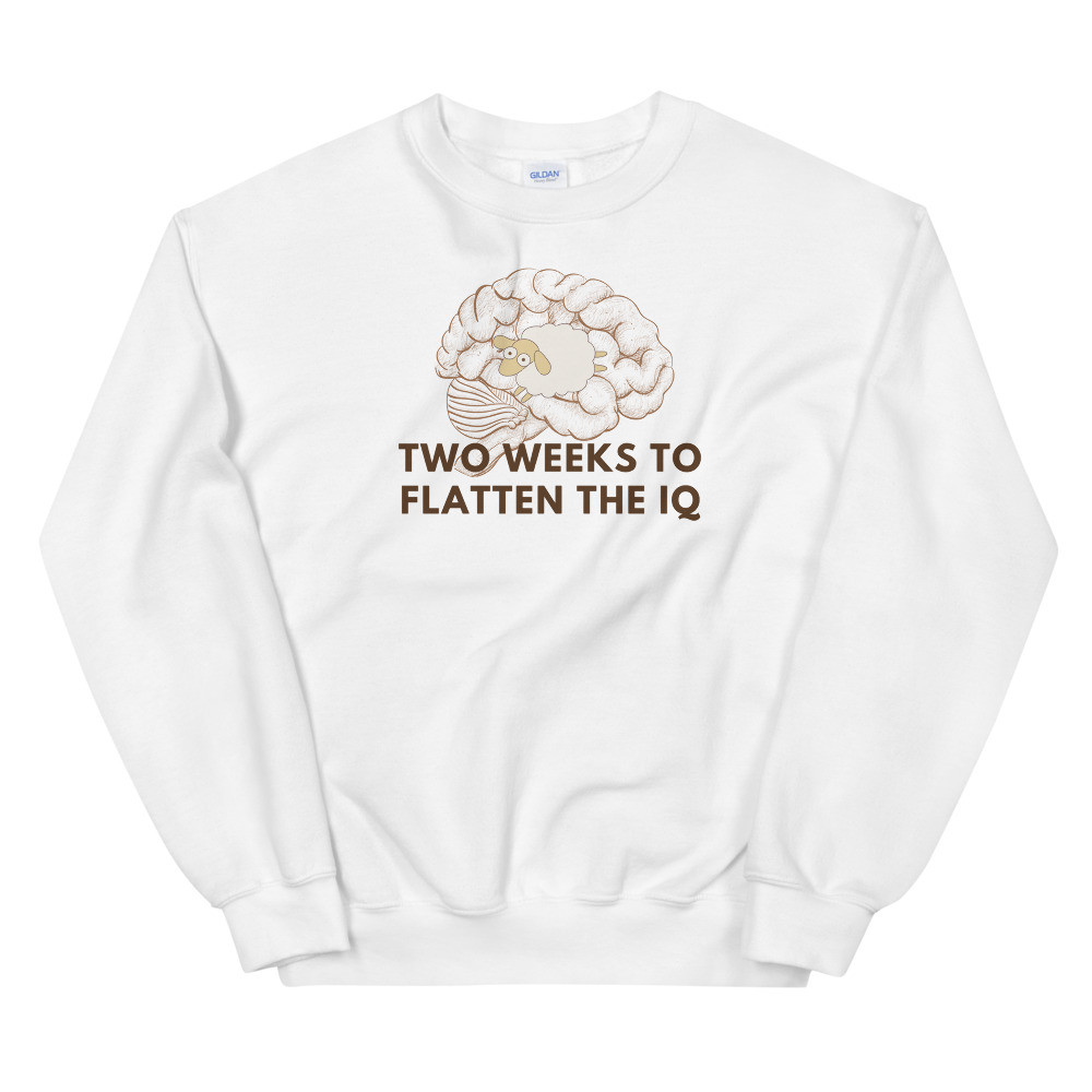 2 Weeks to Flatten the IQ Unisex Sweatshirt
