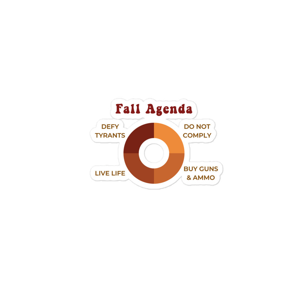 Fall Agenda stickers