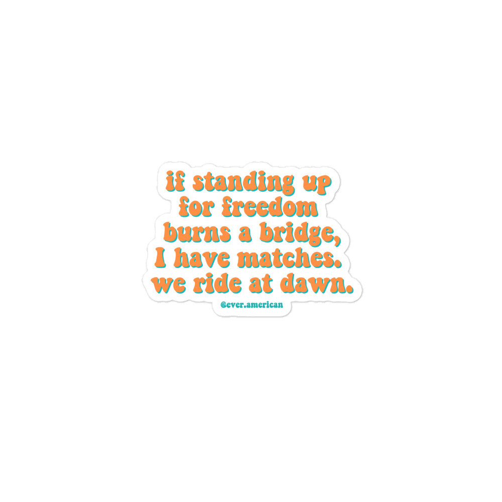 Stand up for Freedom stickers