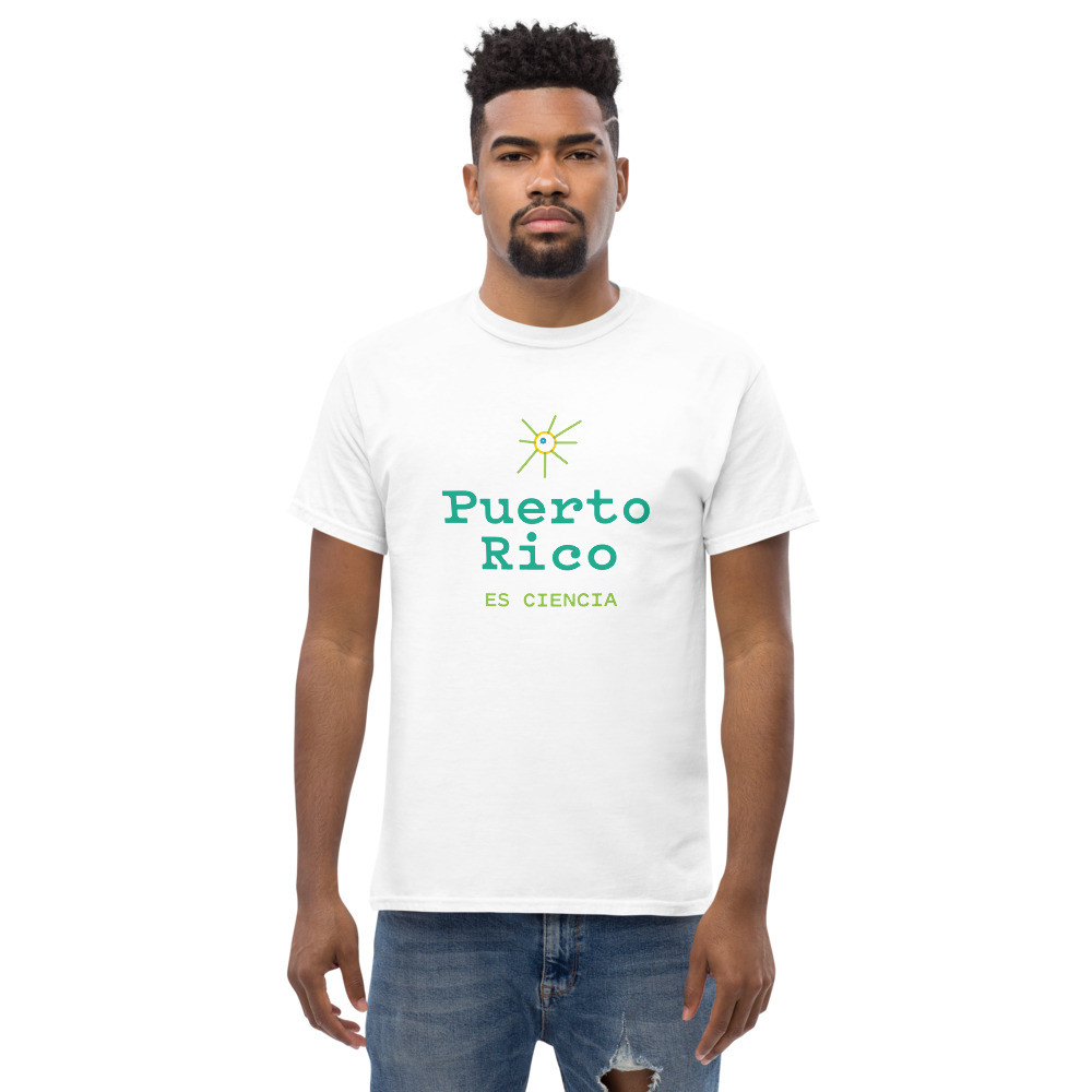 Puerto Rico es Ciencia (Cell) Men's heavyweight tee  copy