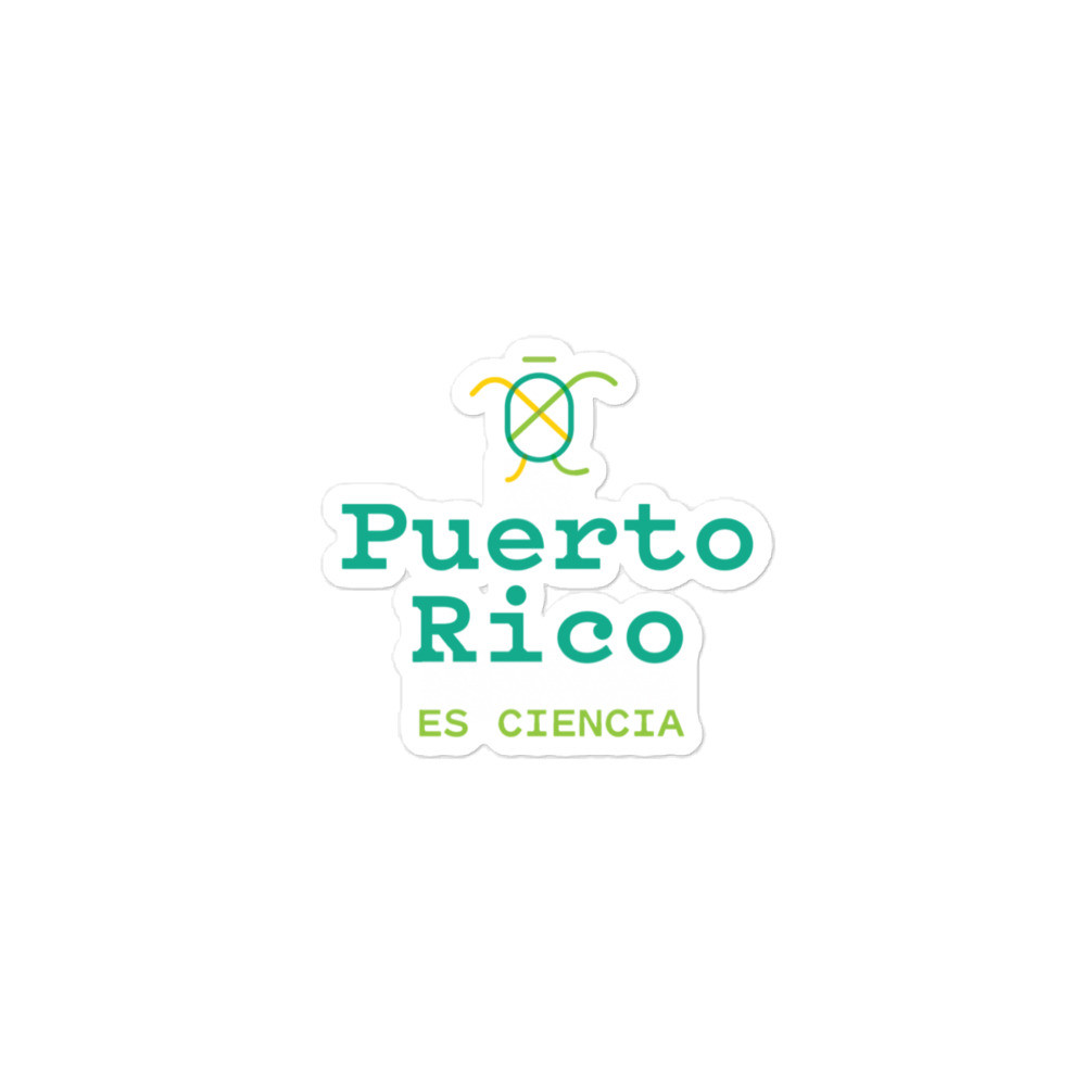 Puerto Rico es Ciencia (Turtle) Bubble-free sticker