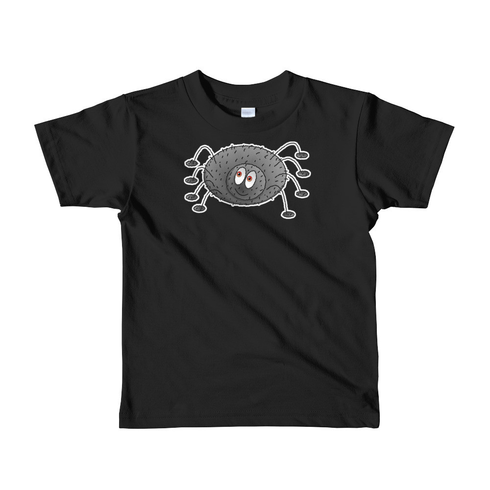 Kids Cartoon Spider Halloween Hand Drawn Modern Gift Short Sleeve T-Shirt