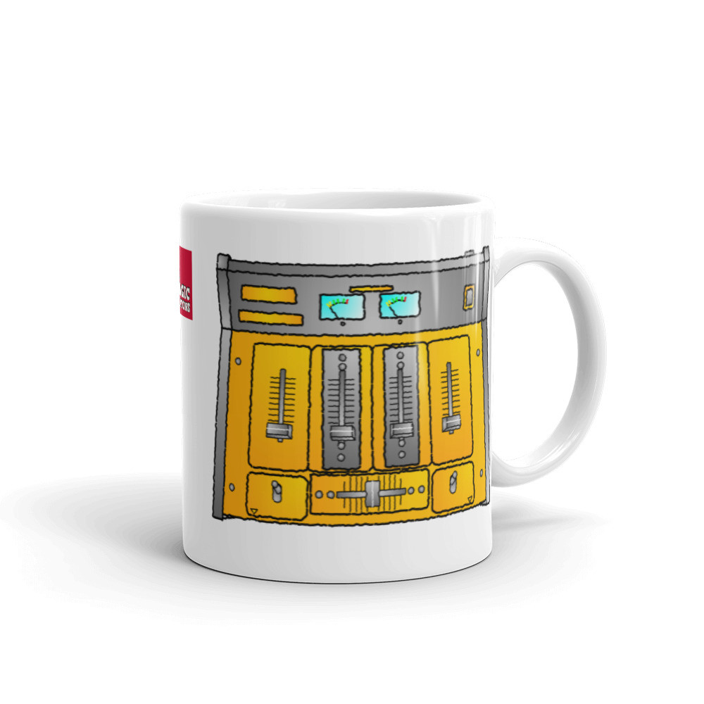 DJ Mixer Mug Hip Hop DJ Gift MC Mixer Music Sound Clubbing Raver Old Skool Scratch dj Cross-Fader Mug