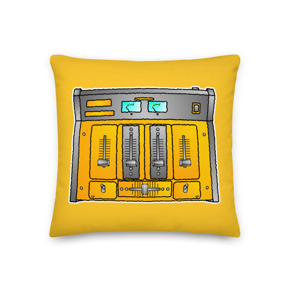 DJ Pillow DJ Cushion Hip Hop Scratch Mixer Pillow Stereo Cushion Classic Old Skool Premium Pillow