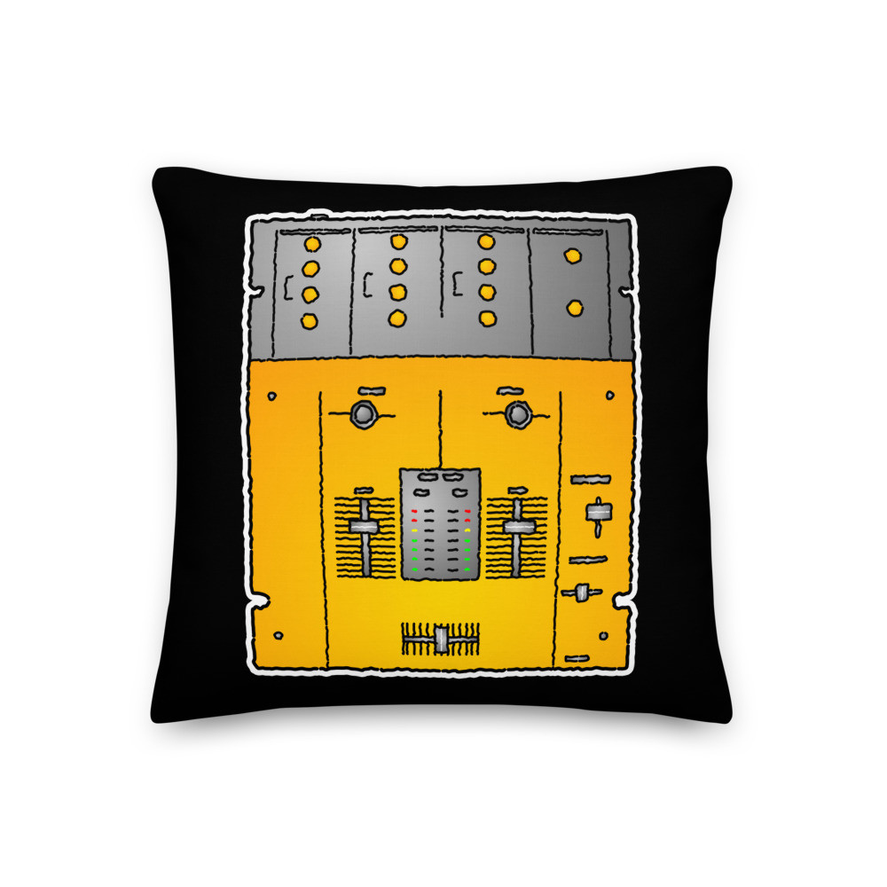 DJ Pillow DJ Cushion Sound Mixer Pillow Stereo Cushion Classic Old Skool Hip Hop