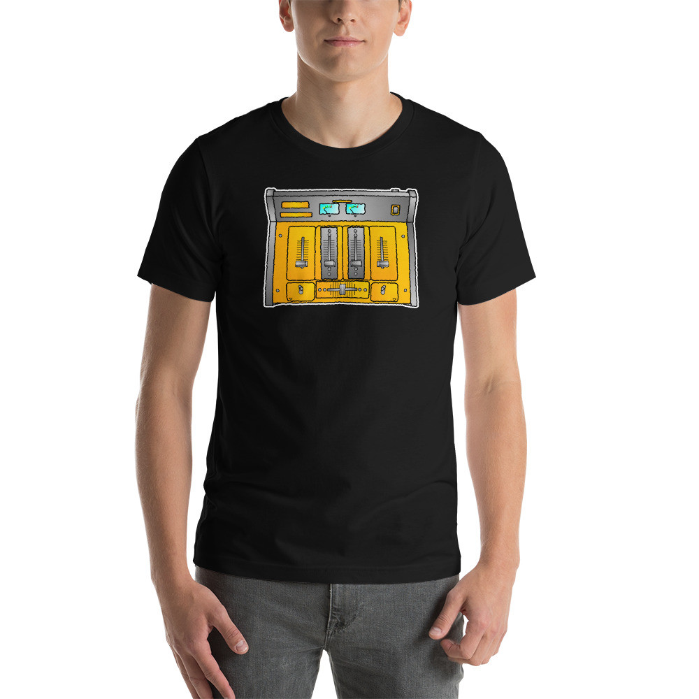 DJ Mixer Hip Hop DJ Gift Old Skool Scratch dj Cross-Fader Short-Sleeve Unisex T-Shirt