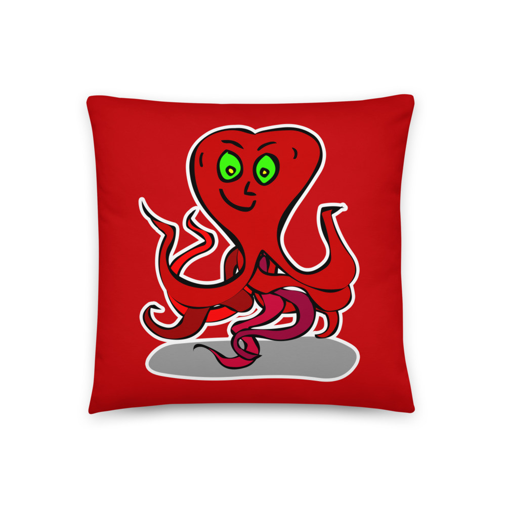 Octoplasmo Alien Monster Robot Sci-Fi Japanese Fun Cartoon 8-Legged Pillow Cushion