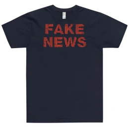 T-Shirt - Fake News orange letters