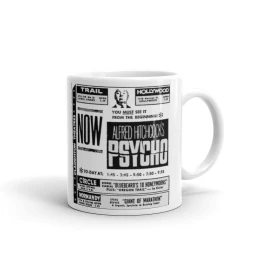Hitchcock mug Movie Ticket 