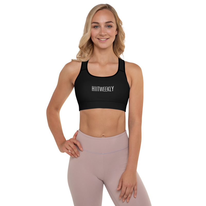 HIITWEEKLY Padded Sports Bra ALL BLK