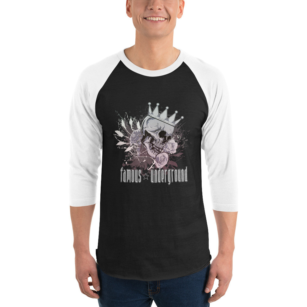 SKULL N CROWN Raglan T-Shirt