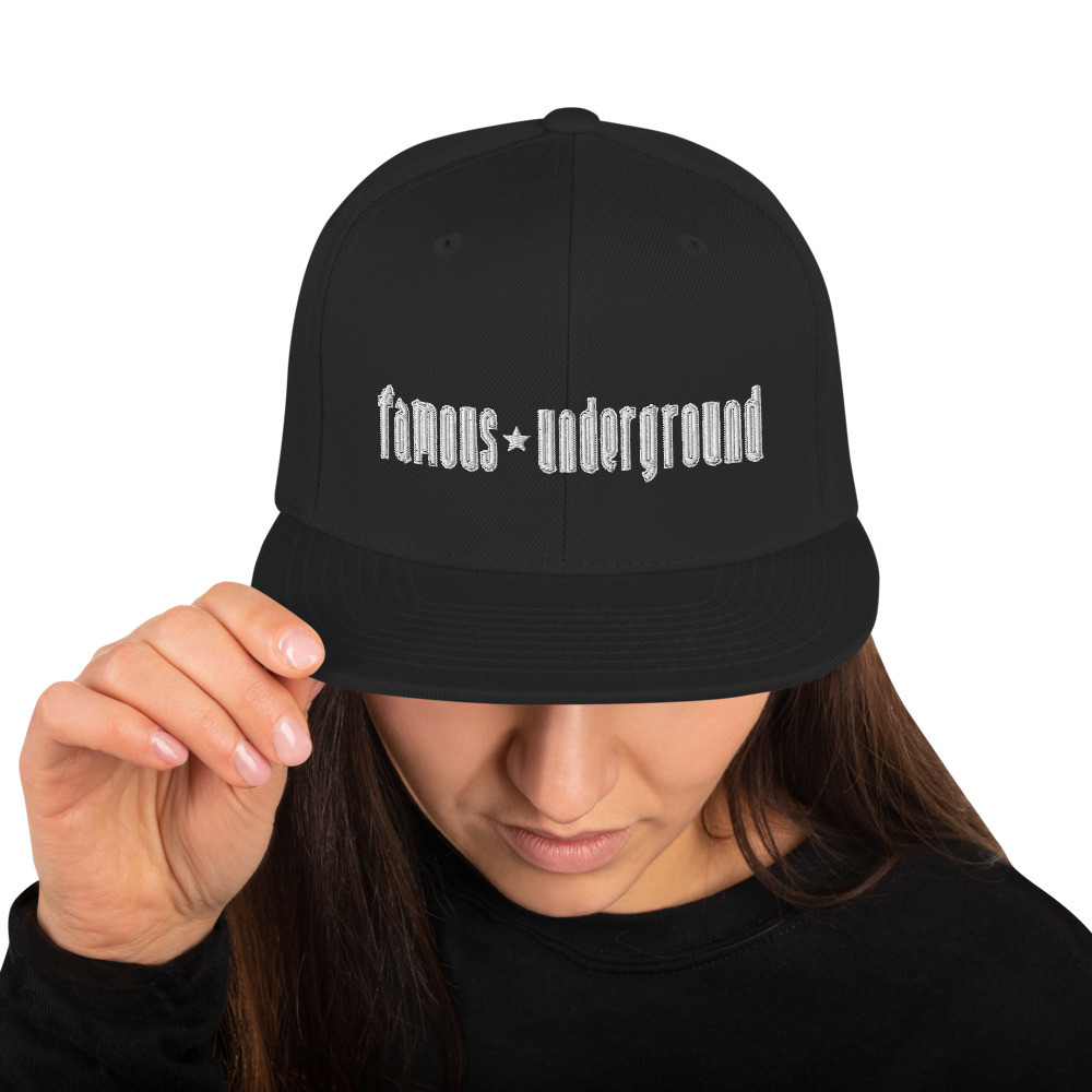 Embroidered Logo Snapback Hat