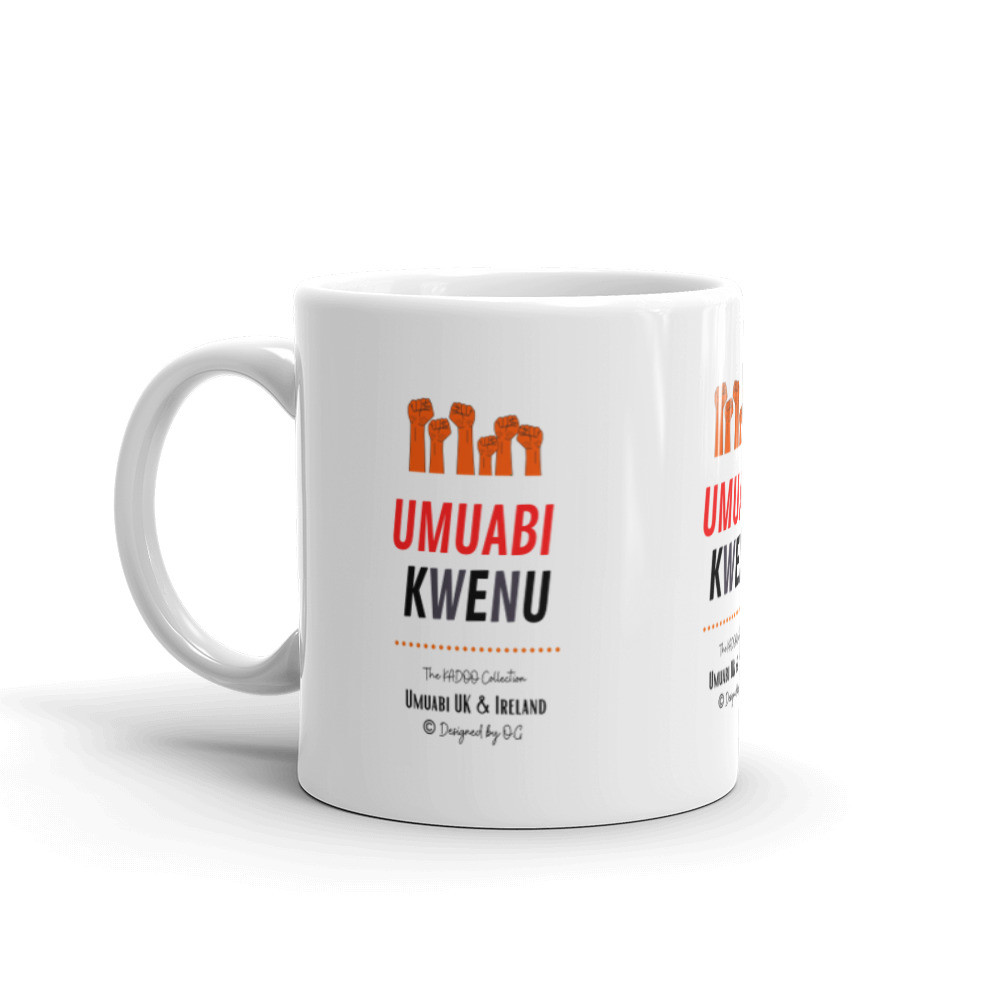 Umuabi Kwenu! - Glossy White Mug Red Design {11 and 15oz Sizes}