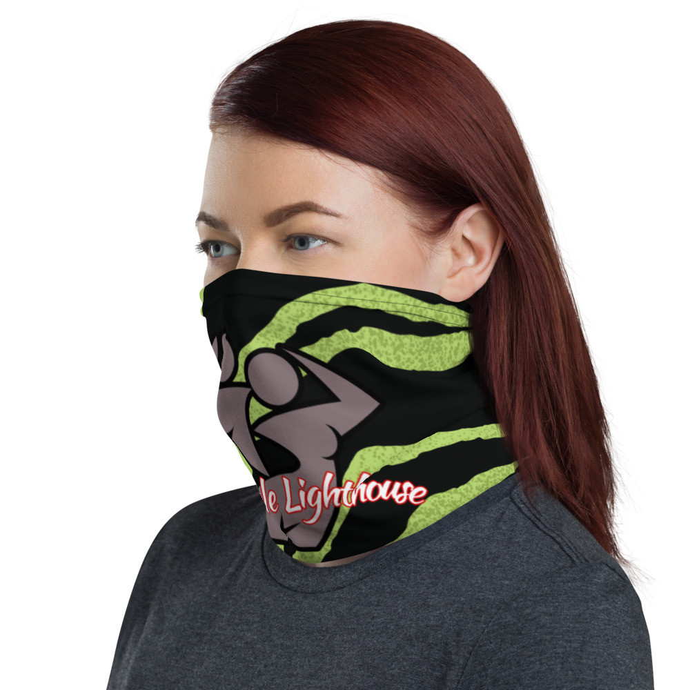 ML Green Tiger Stripe Couples Neck Gaiter