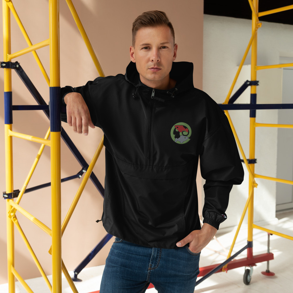 Pisces Gang Embroidered Champion Packable Jacket
