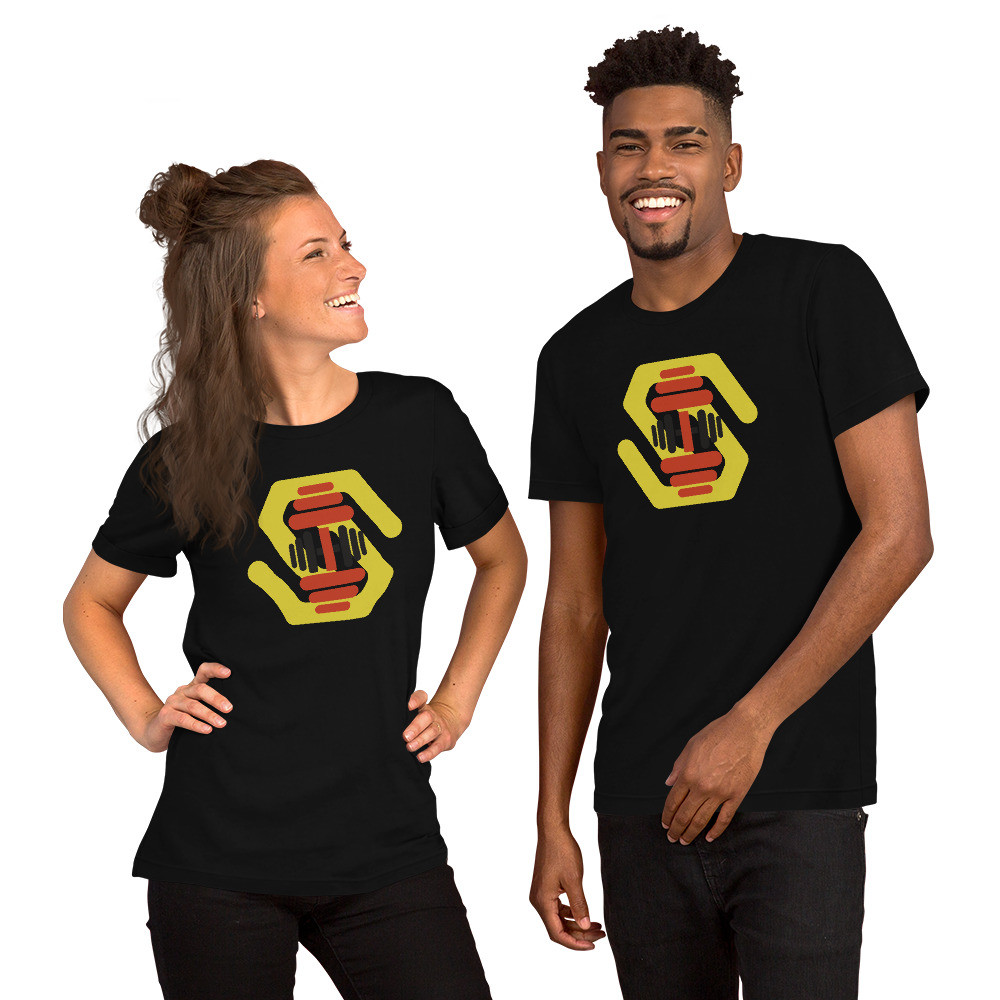 Dumbbell Madness Logo Short-Sleeve Unisex T-Shirt